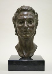Finalist in Sculpture Category-- "Zach," 8 x 16 x 9.5 , bronze