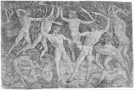 "Battle of the Nude Men," Antonio PollaiuoloP