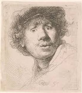 Self portrait of Rembrandt van Rijn
